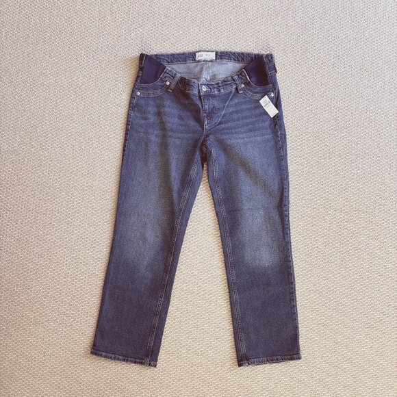 Gap Maternity Straight Leg Jeans - size 29 / 8R - NWT - Picture 1 of 5